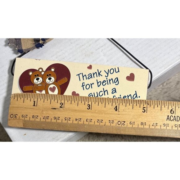 Thank You For Being Such A Wonderful Friend Hanging Sign Heart Hug - Picture 4 of 6